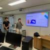 Gli studenti durante la presentazione del loro elaborato